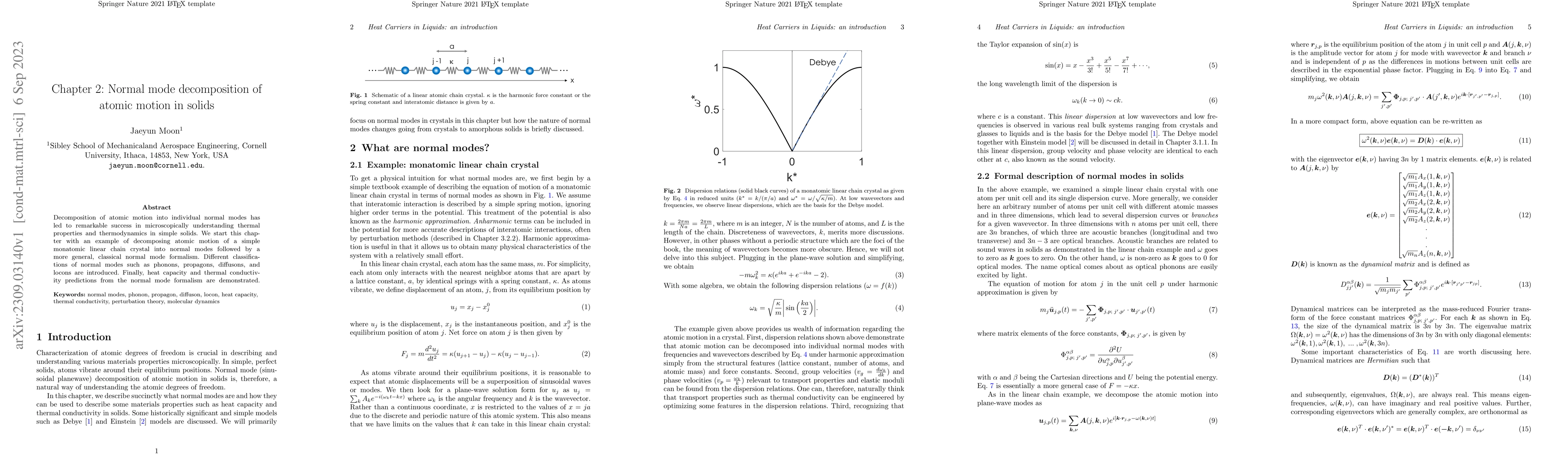 Thumbnail for Normal mode decomposition of atomic motion in solids