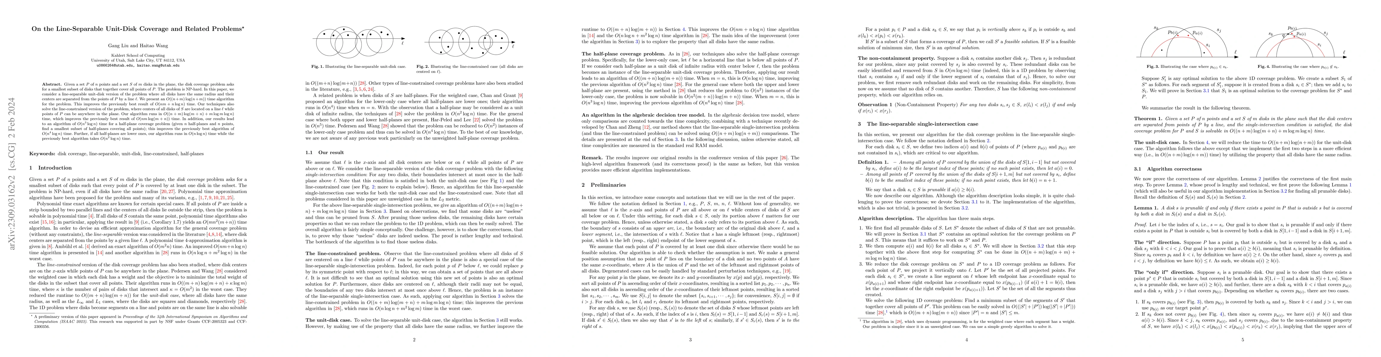 Thumbnail for On the Line-Separable Unit-Disk Coverage and Related Problems