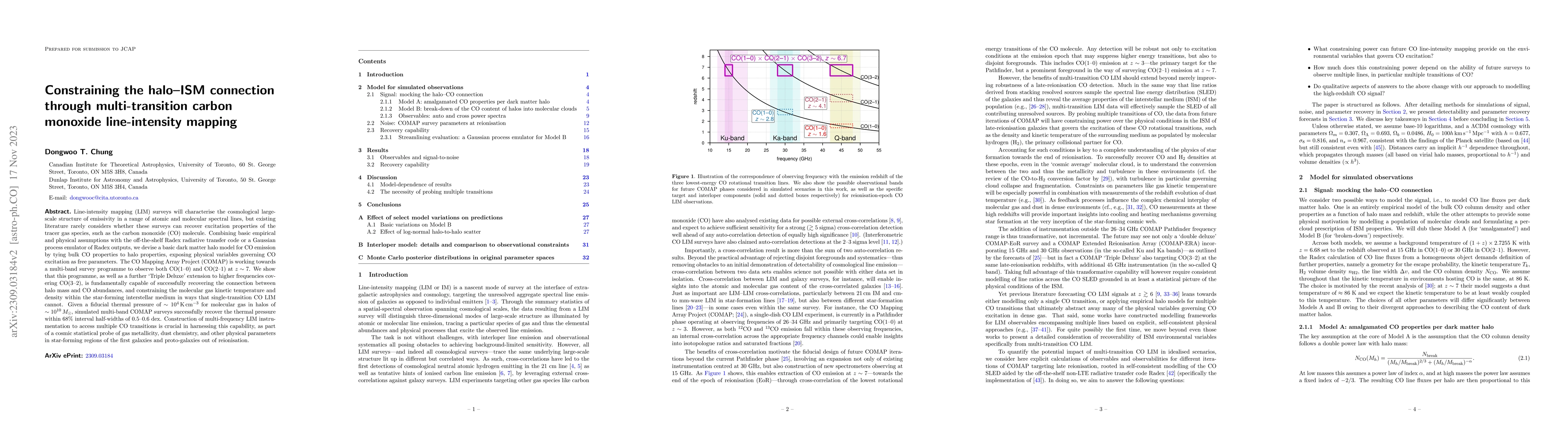 Thumbnail for Constraining the halo-ISM connection through multi-transition carbon
  monoxide line-intensity mapping