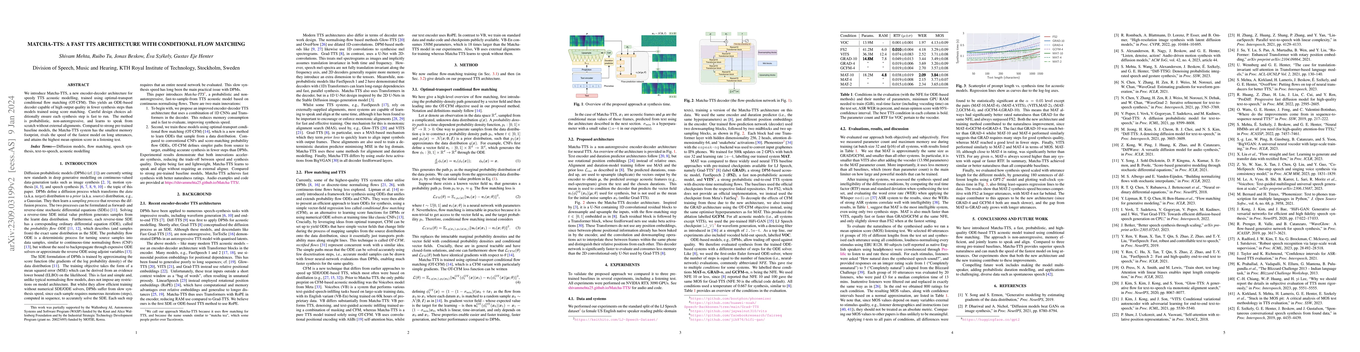 Thumbnail for Matcha-TTS: A fast TTS architecture with conditional flow matching