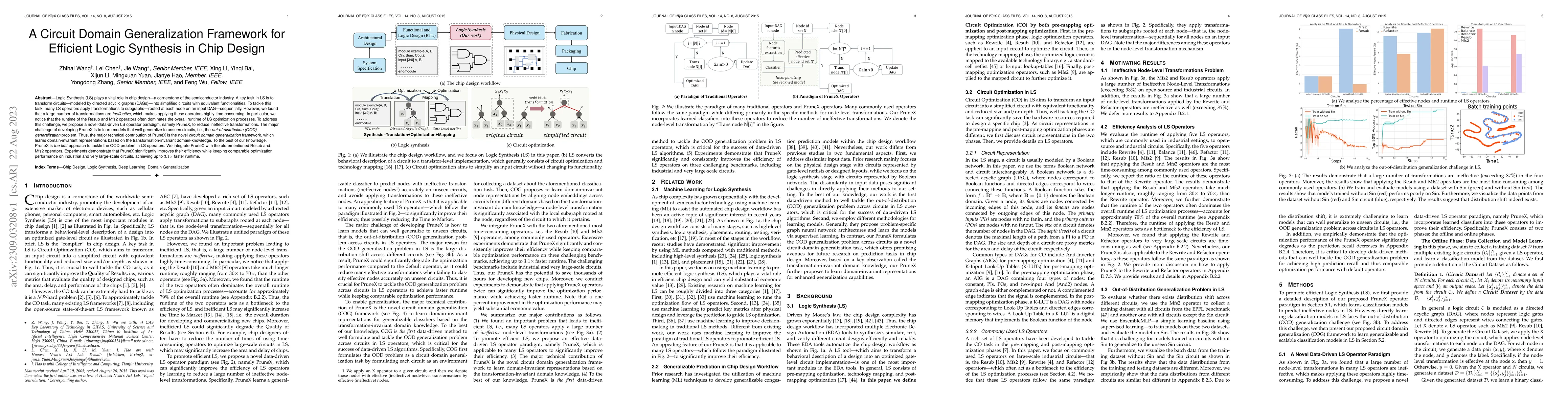 Thumbnail for A Circuit Domain Generalization Framework for Efficient Logic Synthesis
  in Chip Design