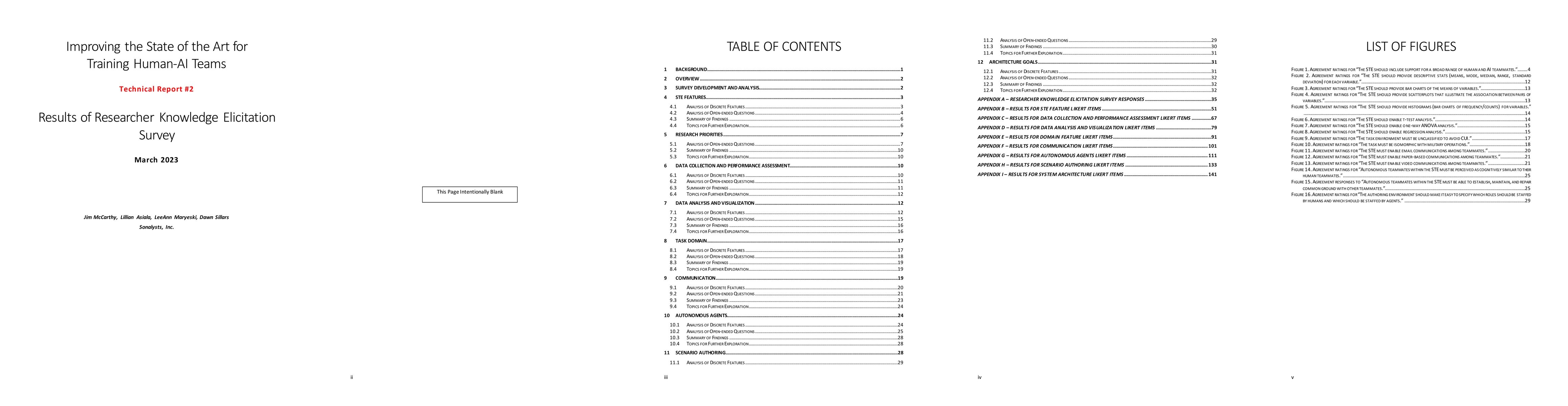 Thumbnail for Improving the State of the Art for Training Human-AI Teams: Technical
  Report #2 -- Results of Researcher Knowledge Elicitation Survey