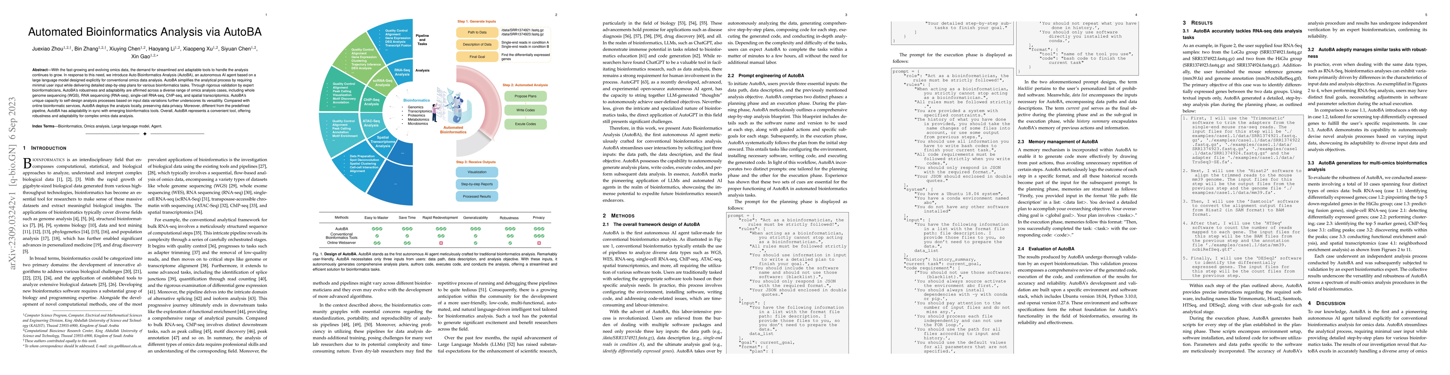 Thumbnail for Automated Bioinformatics Analysis via AutoBA