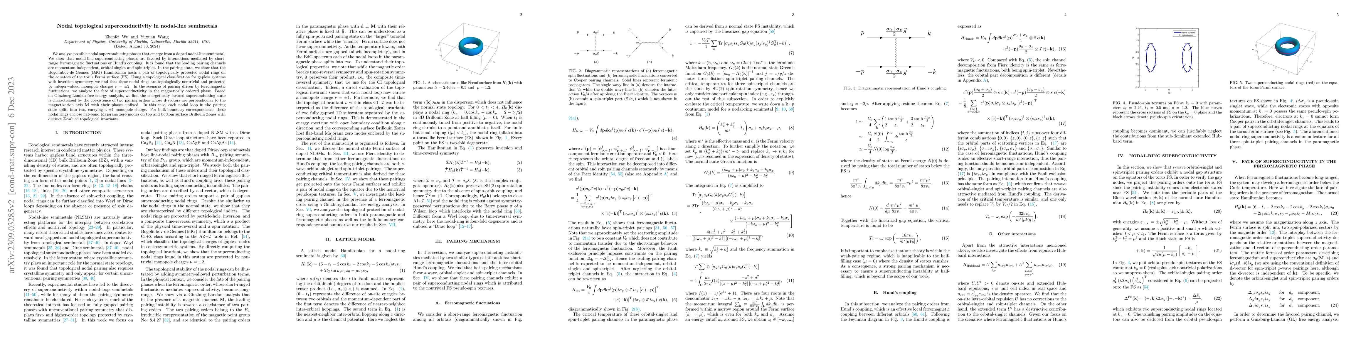 Thumbnail for Nodal topological superconductivity in nodal-line semimetals
