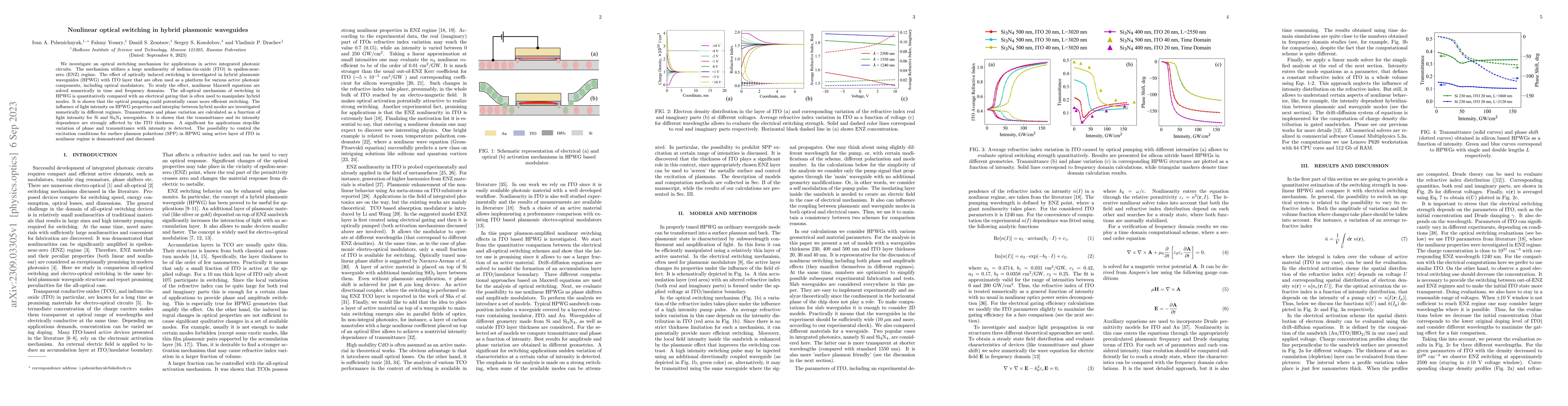 Thumbnail for Nonlinear optical switching in hybrid plasmonic waveguides