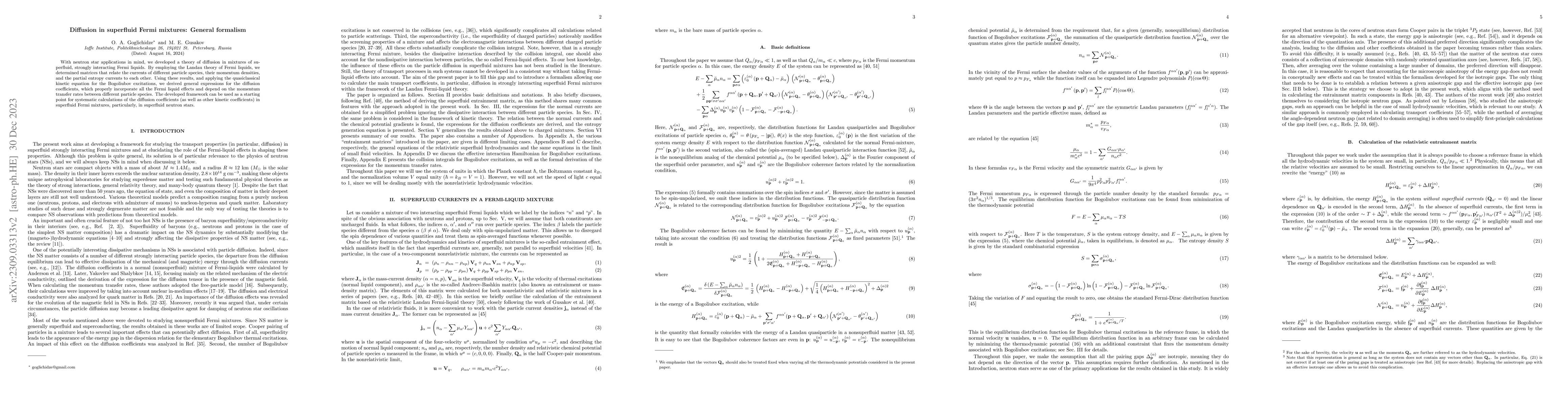 Thumbnail for Diffusion in superfluid Fermi mixtures: General formalism