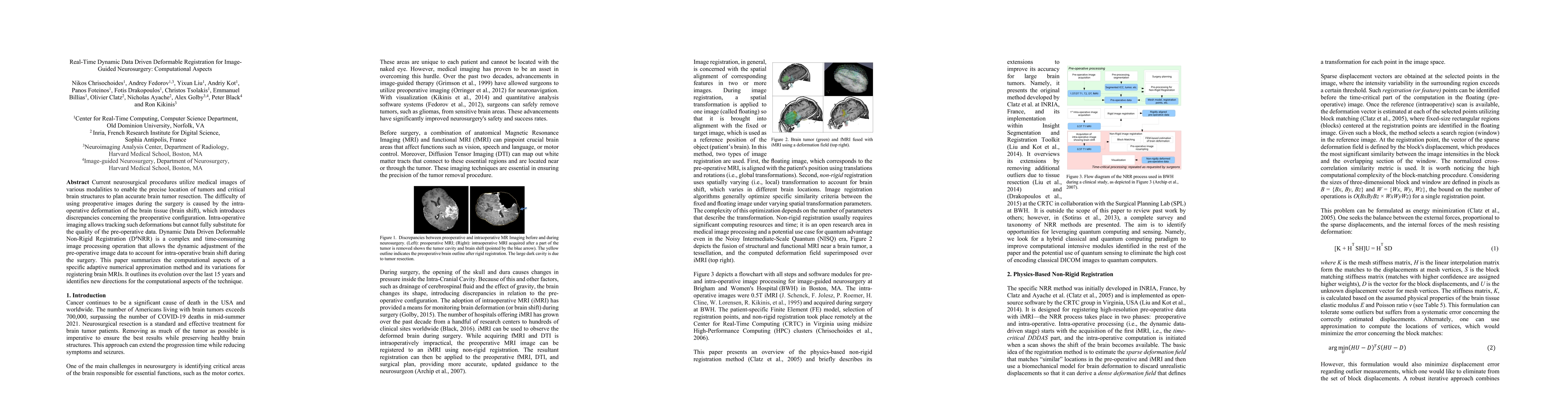 Thumbnail for Real-Time Dynamic Data Driven Deformable Registration for Image-Guided
  Neurosurgery: Computational Aspects