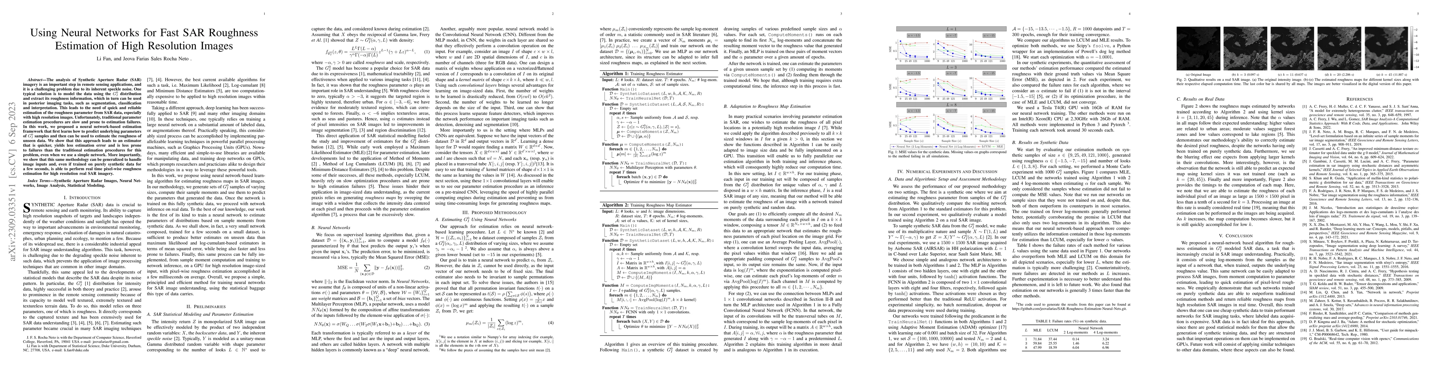 Thumbnail for Using Neural Networks for Fast SAR Roughness Estimation of High
  Resolution Images