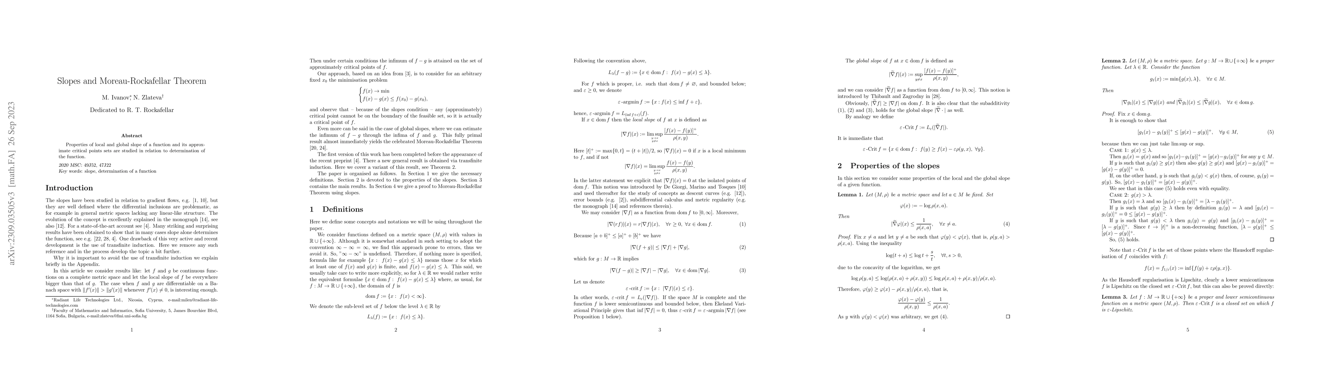 Thumbnail for Slopes and Moreau-Rockafellar Theorem