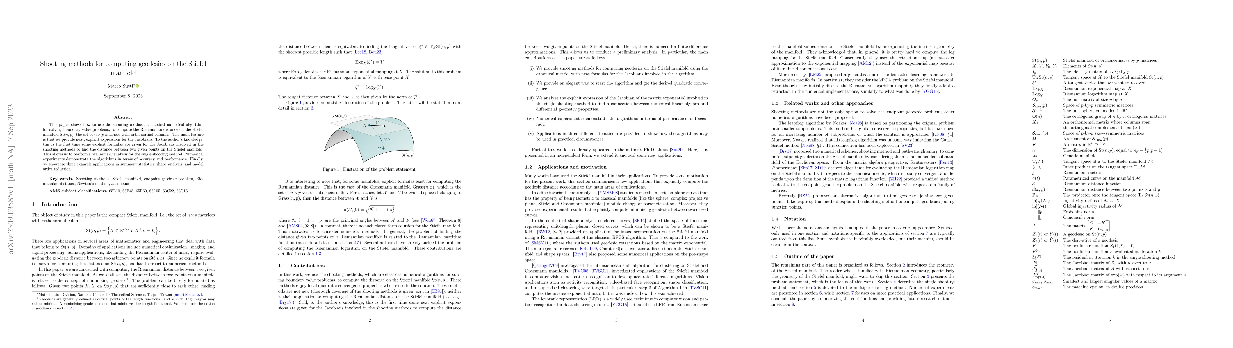 Thumbnail for Shooting methods for computing geodesics on the Stiefel manifold