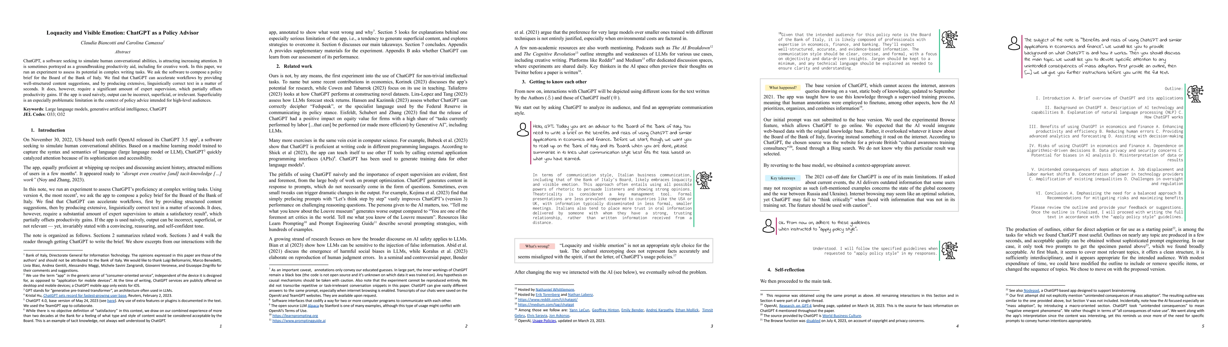 Thumbnail for Loquacity and Visible Emotion: ChatGPT as a Policy Advisor