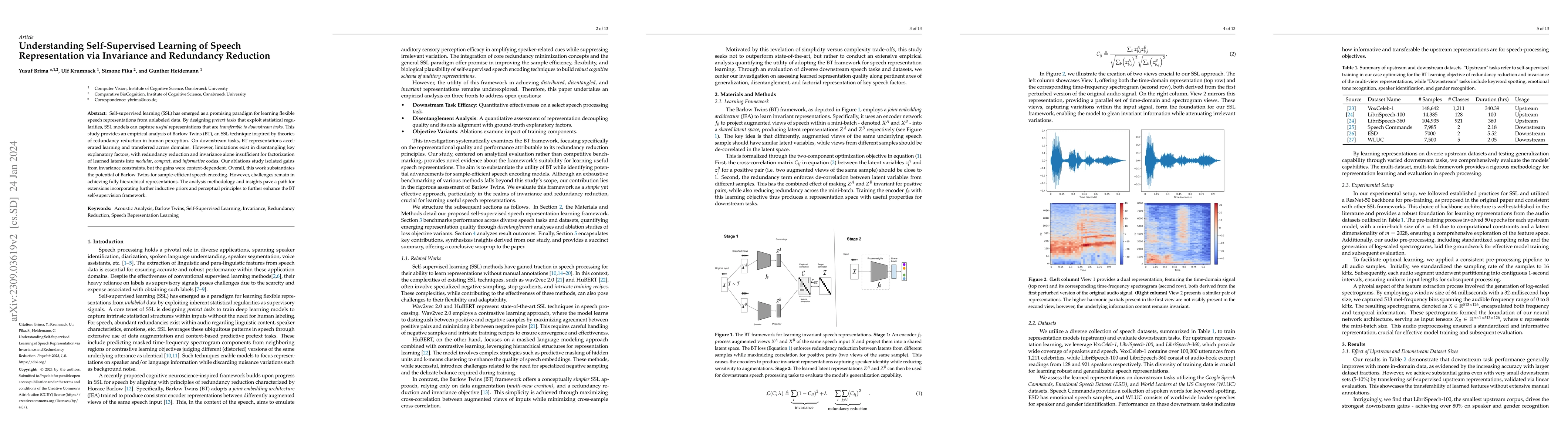 Thumbnail for Understanding Self-Supervised Learning of Speech Representation via
  Invariance and Redundancy Reduction