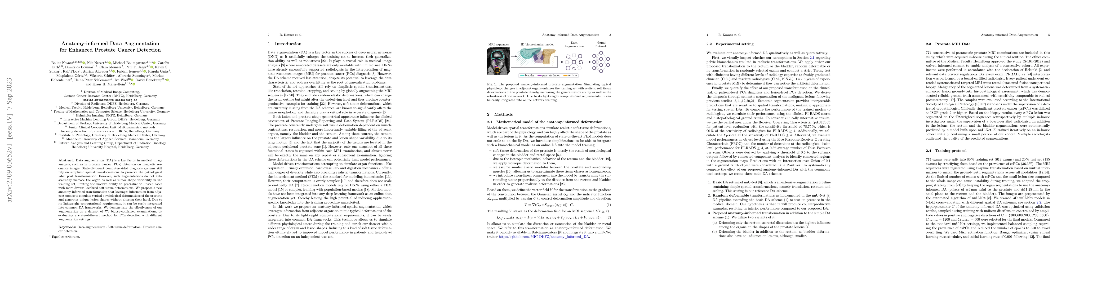 Thumbnail for Anatomy-informed Data Augmentation for Enhanced Prostate Cancer
  Detection
