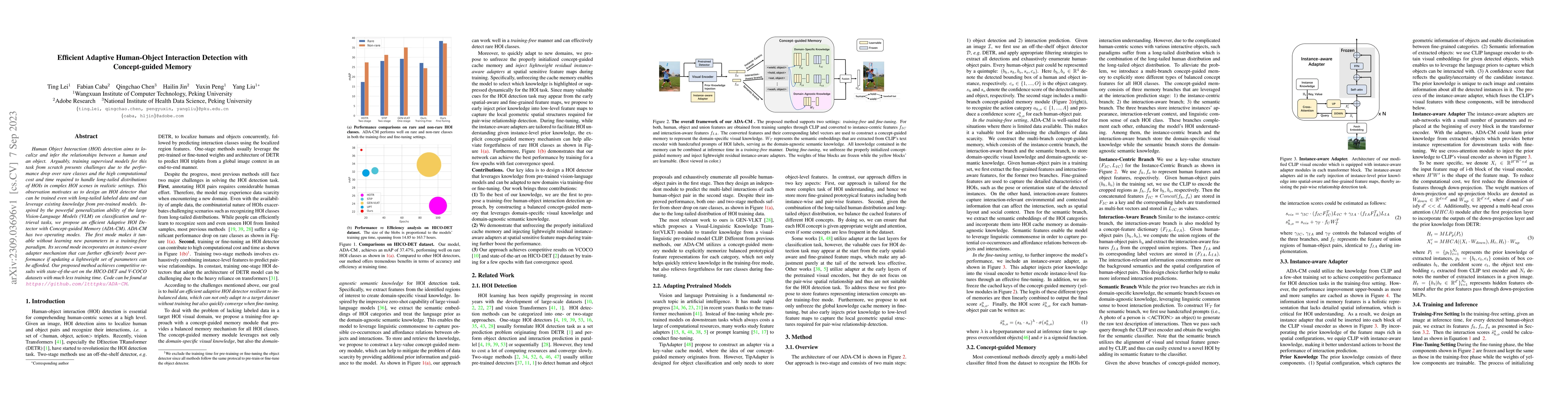 Thumbnail for Efficient Adaptive Human-Object Interaction Detection with
  Concept-guided Memory
