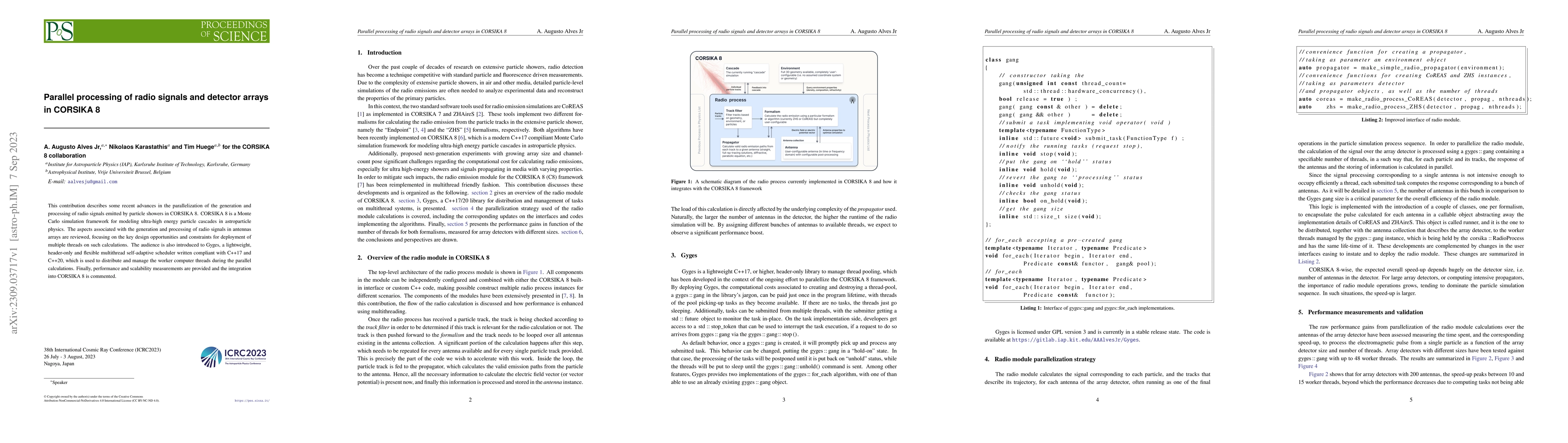 Thumbnail for Parallel processing of radio signals and detector arrays in CORSIKA 8