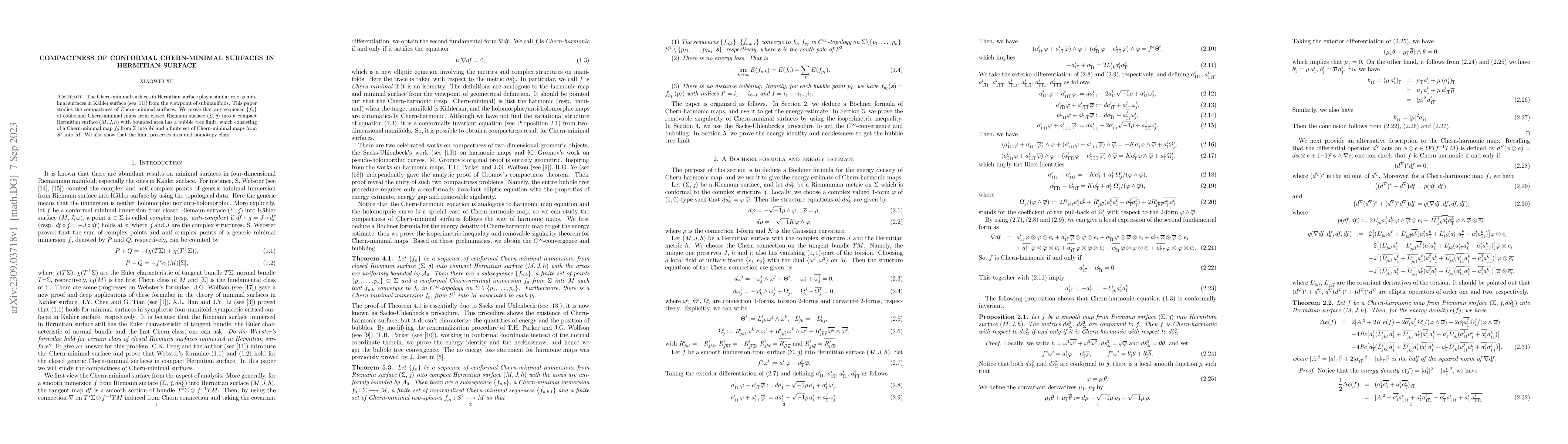 Thumbnail for Compactness of conformal Chern-minimal surfaces in Hermitian surface