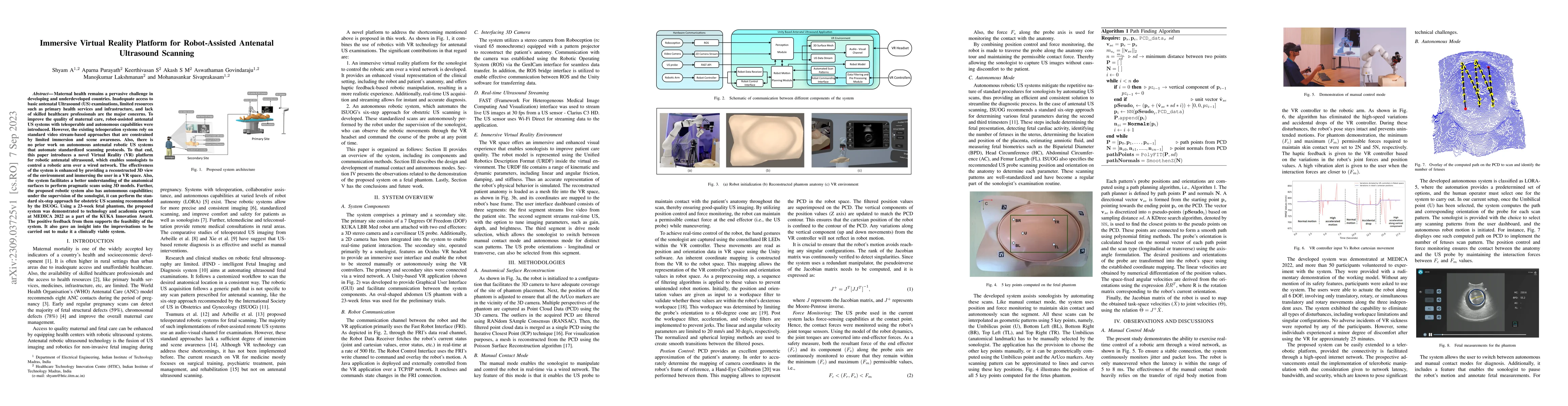 Thumbnail for Immersive Virtual Reality Platform for Robot-Assisted Antenatal
  Ultrasound Scanning