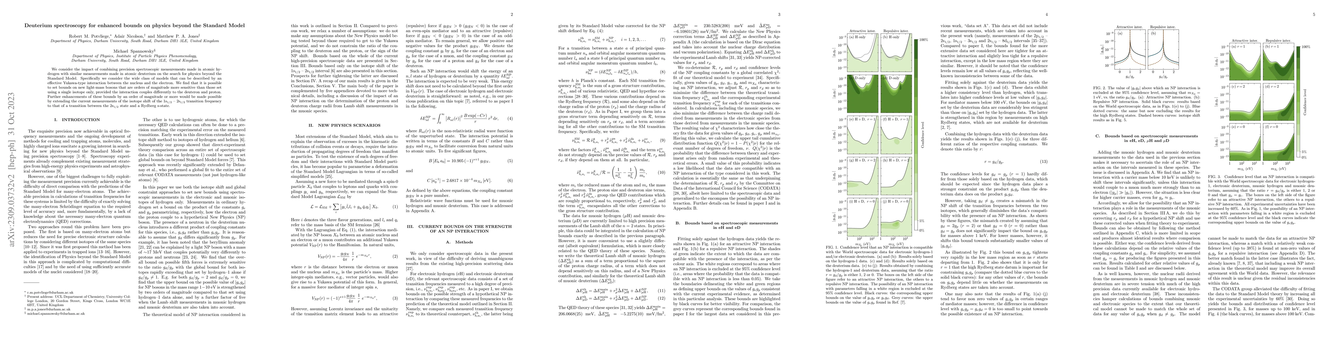 Thumbnail for Deuterium spectroscopy for enhanced bounds on physics beyond the
  Standard Model