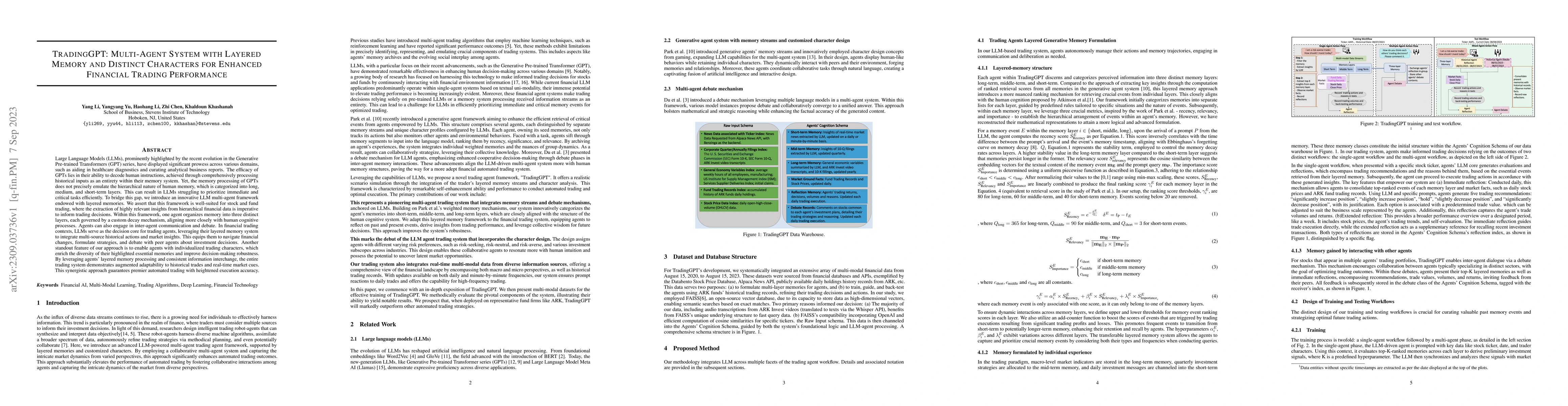 Thumbnail for TradingGPT: Multi-Agent System with Layered Memory and Distinct
  Characters for Enhanced Financial Trading Performance