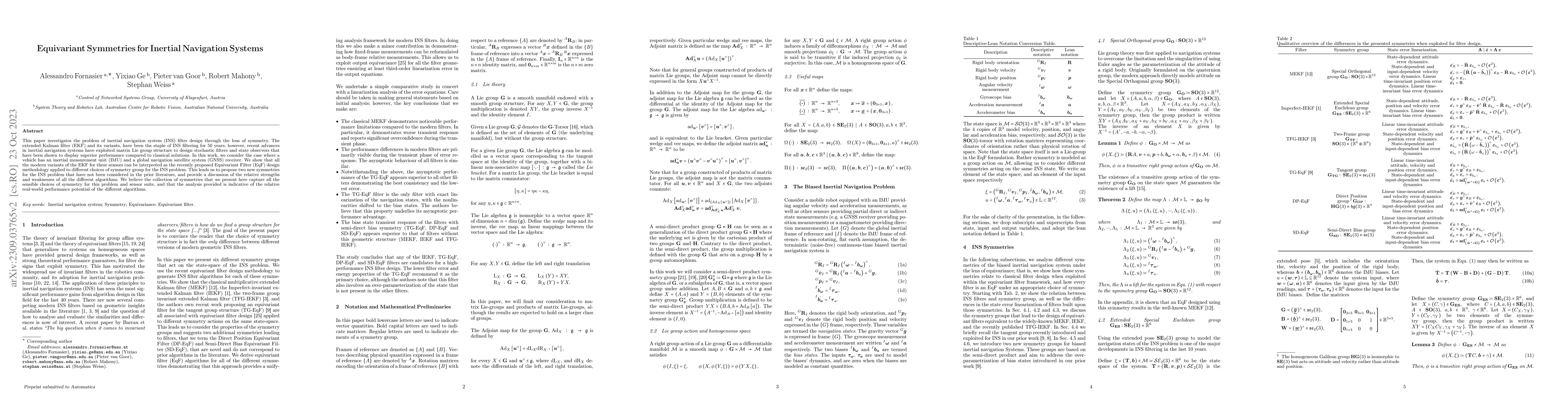 Thumbnail for Equivariant Symmetries for Inertial Navigation Systems