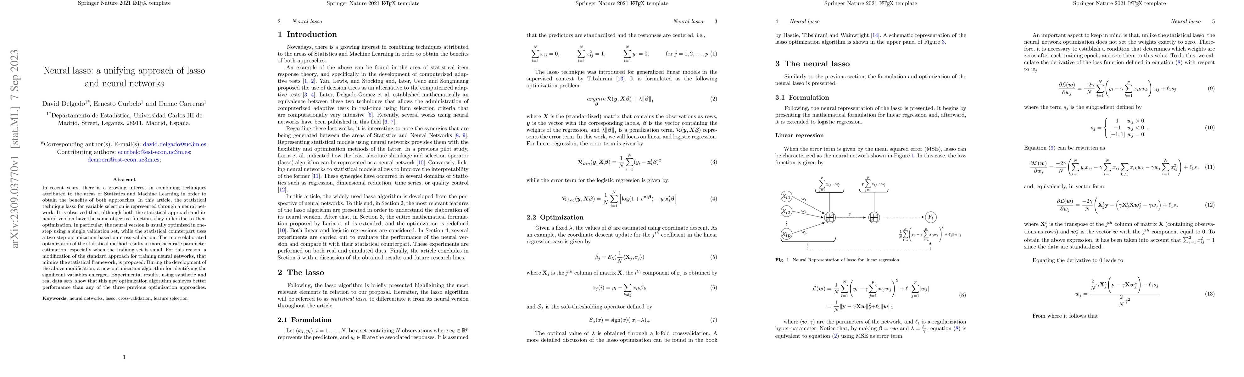 Thumbnail for Neural lasso: a unifying approach of lasso and neural networks