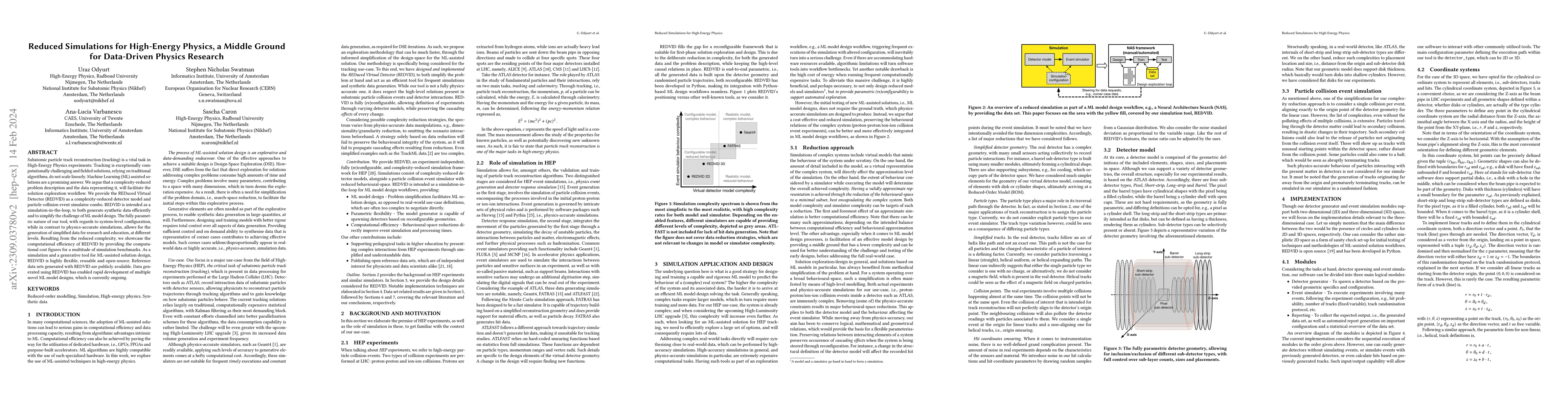 Thumbnail for Reduced Simulations for High-Energy Physics, a Middle Ground for
  Data-Driven Physics Research
