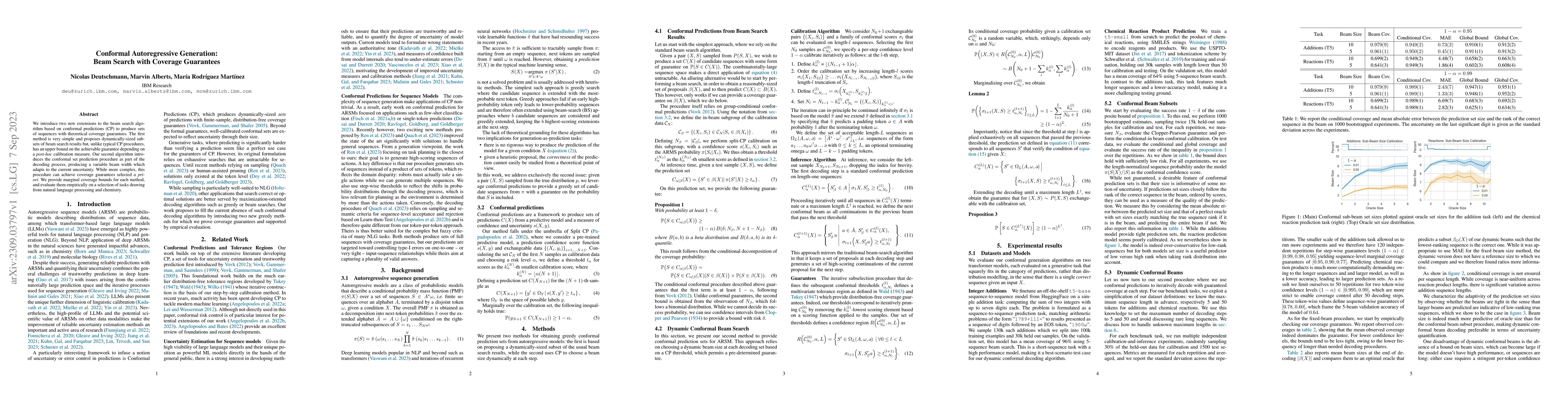 Thumbnail for Conformal Autoregressive Generation: Beam Search with Coverage
  Guarantees
