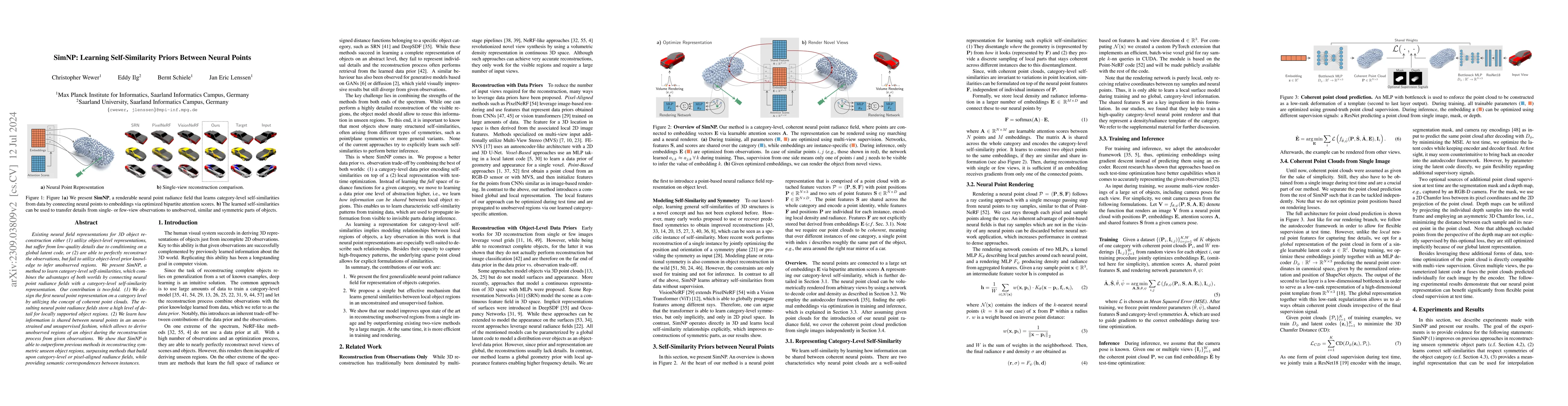 Thumbnail for SimNP: Learning Self-Similarity Priors Between Neural Points