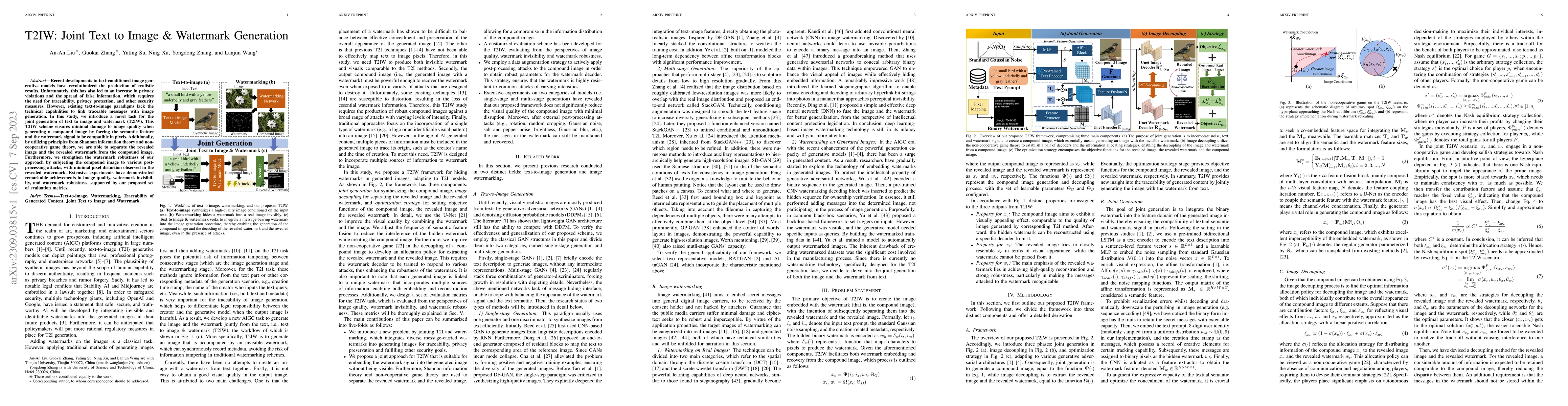 Thumbnail for T2IW: Joint Text to Image & Watermark Generation