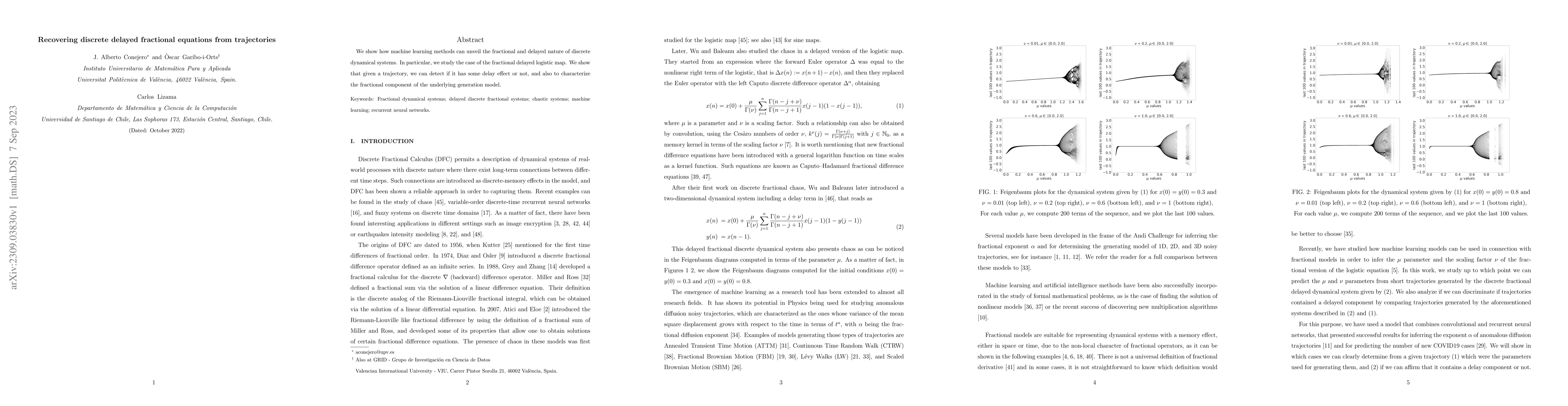 Thumbnail for Recovering discrete delayed fractional equations from trajectories