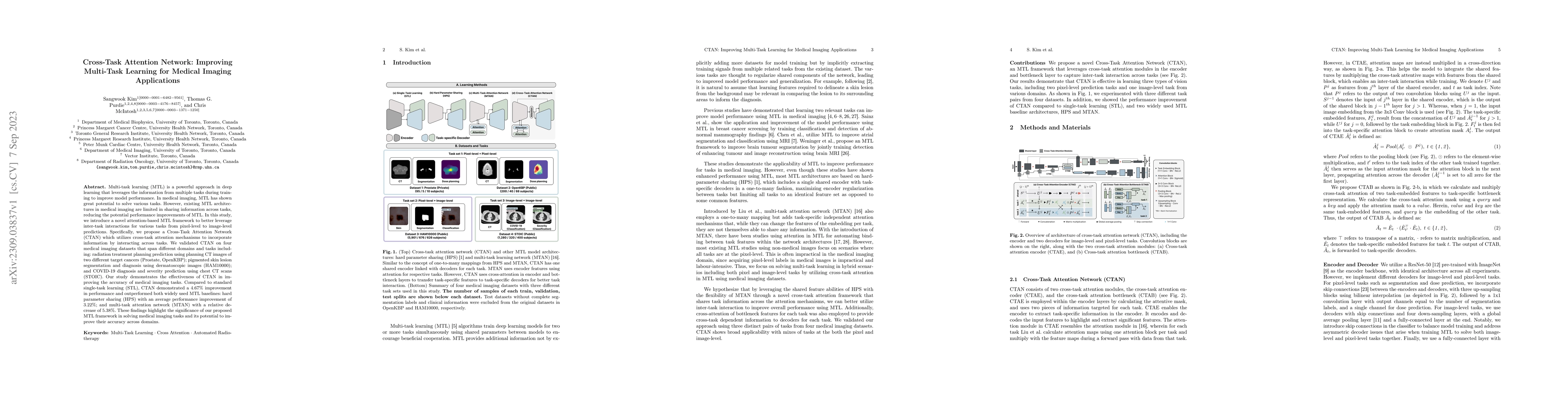 Thumbnail for Cross-Task Attention Network: Improving Multi-Task Learning for Medical
  Imaging Applications
