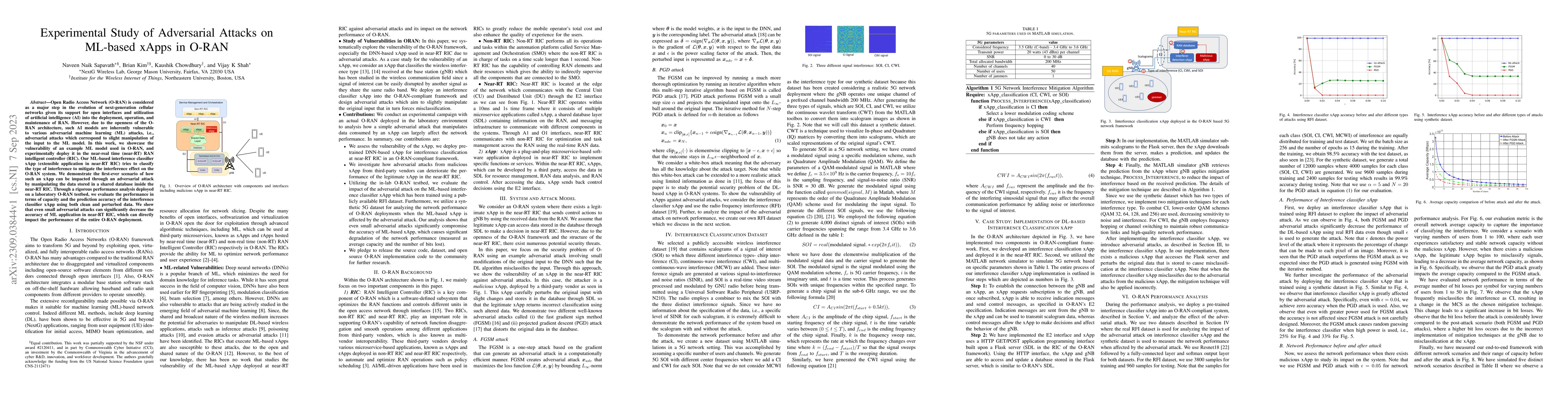 Thumbnail for Experimental Study of Adversarial Attacks on ML-based xApps in O-RAN