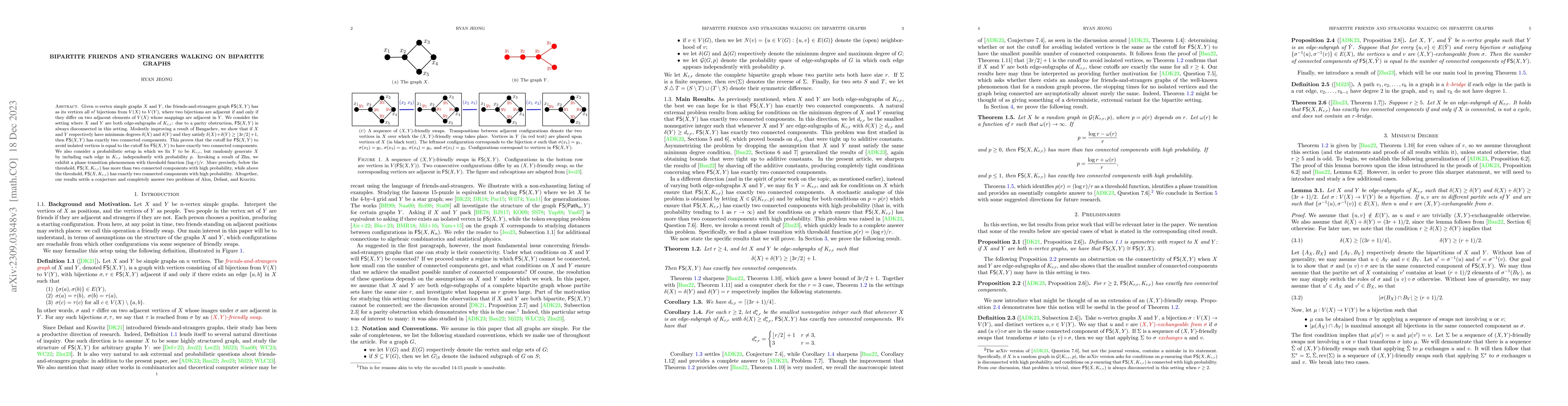 Thumbnail for Bipartite Friends and Strangers Walking on Bipartite Graphs