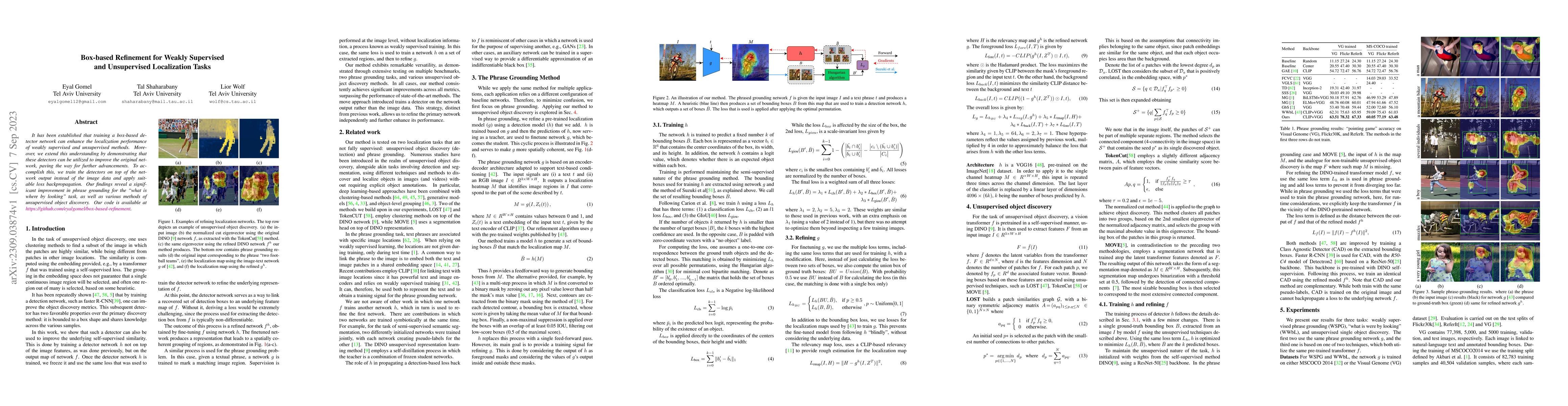 Thumbnail for Box-based Refinement for Weakly Supervised and Unsupervised Localization
  Tasks