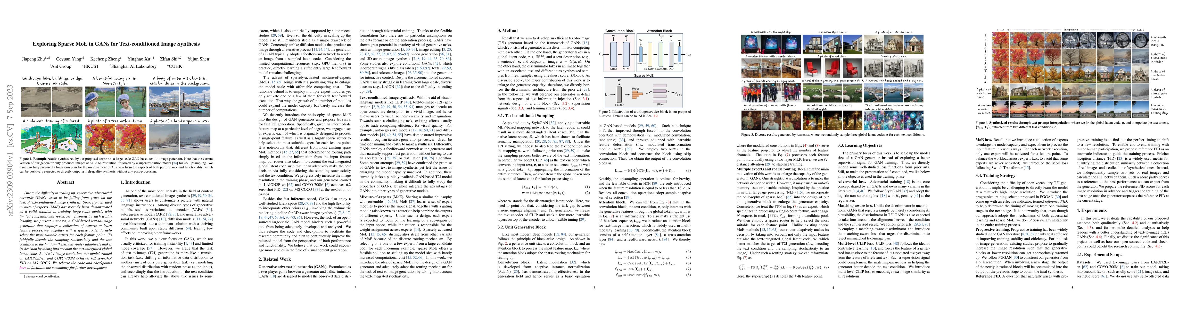 Thumbnail for Exploring Sparse MoE in GANs for Text-conditioned Image Synthesis
