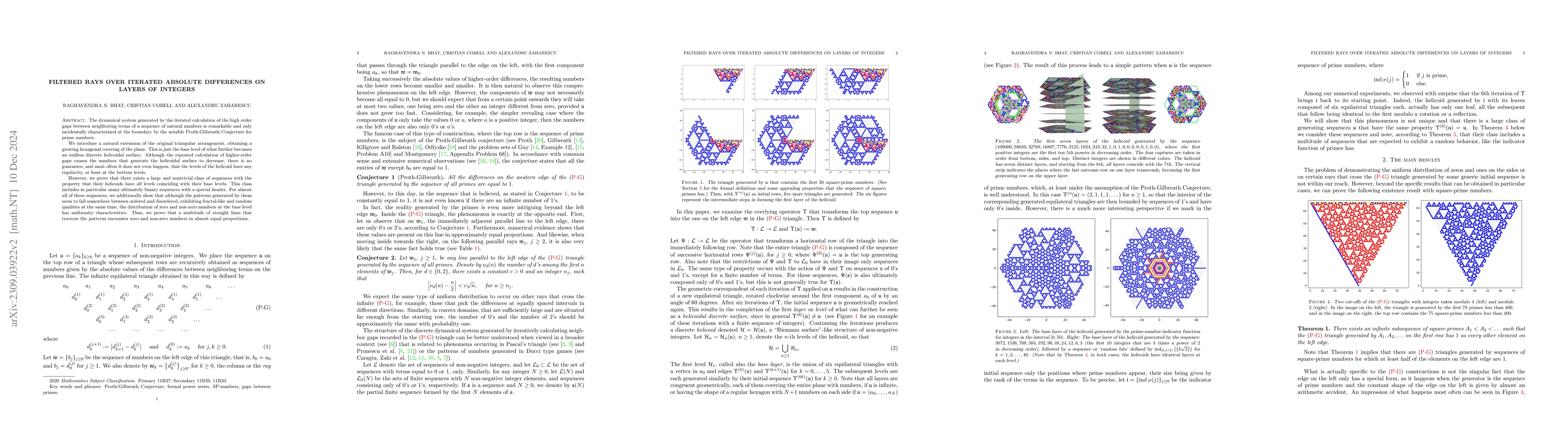 Thumbnail for Filtered rays over iterated absolute differences on layers of integers