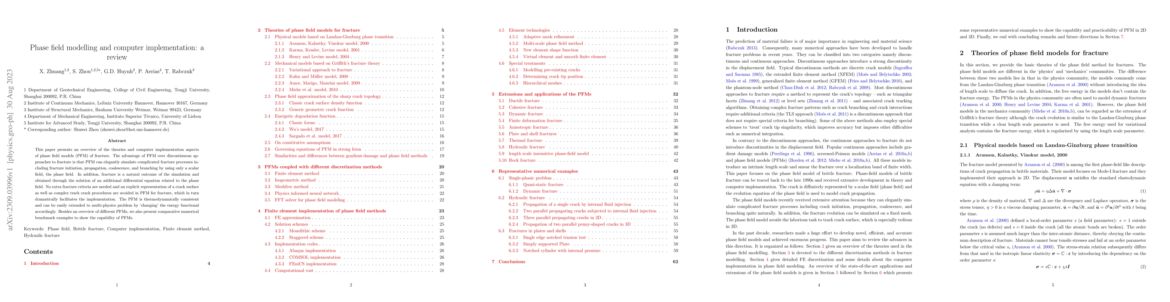 Thumbnail for Phase field modeling and computer implementation: A review