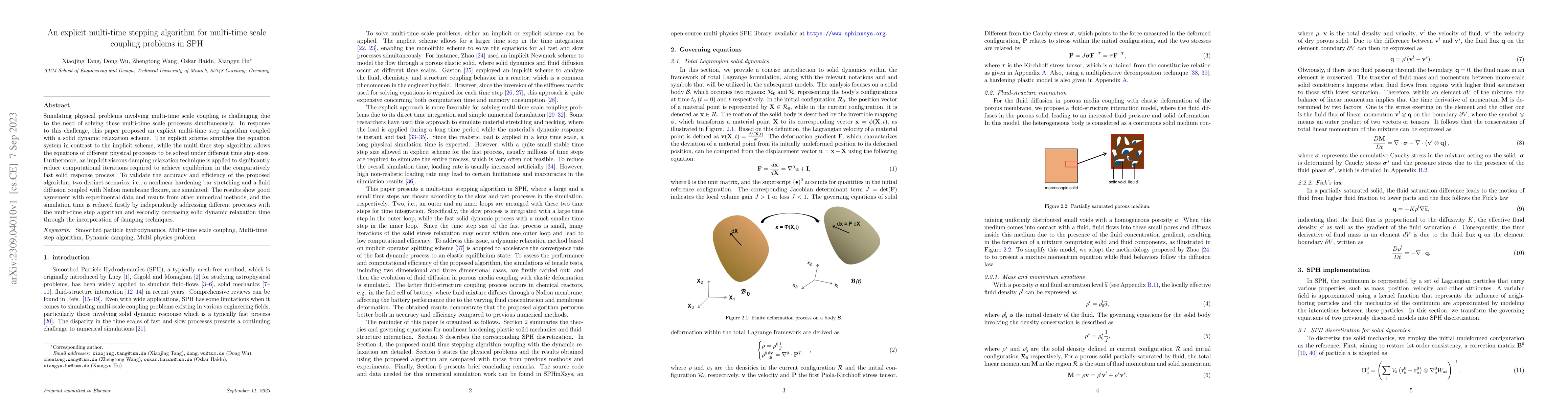 Thumbnail for An explicit multi-time stepping algorithm for multi-time scale coupling
  problems in SPH