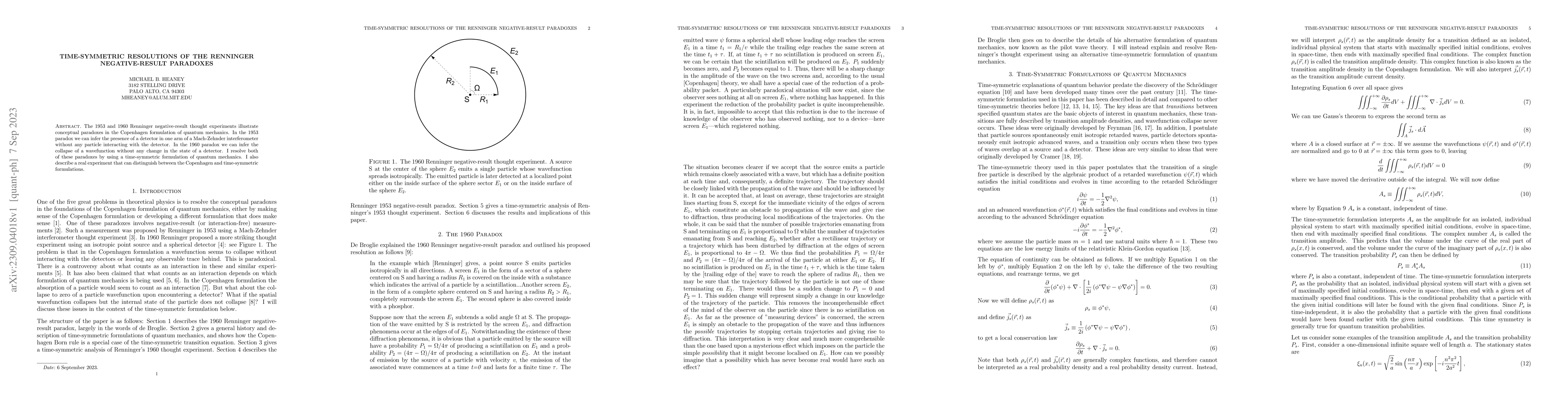 Thumbnail for Time-Symmetric Resolutions of the Renninger Negative-Result Paradoxes
