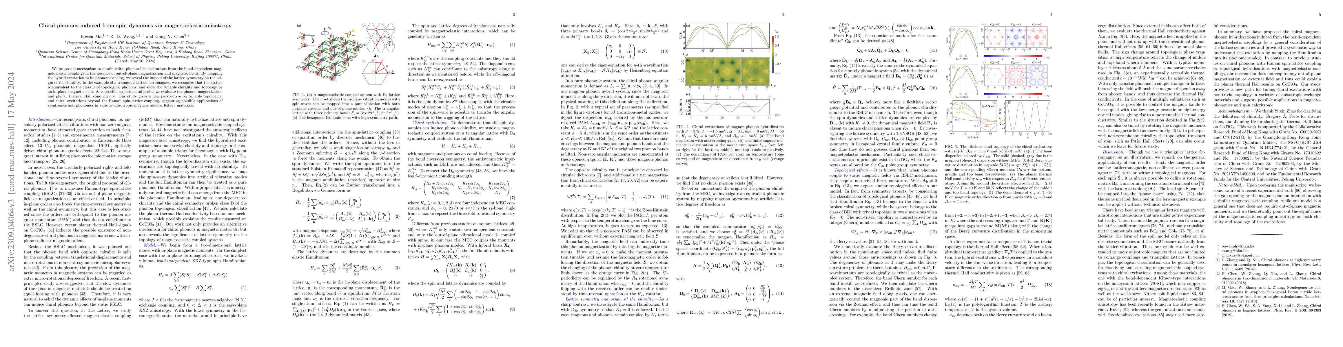 Thumbnail for Chiral phonons induced from spin dynamics via magnetoelastic anisotropy