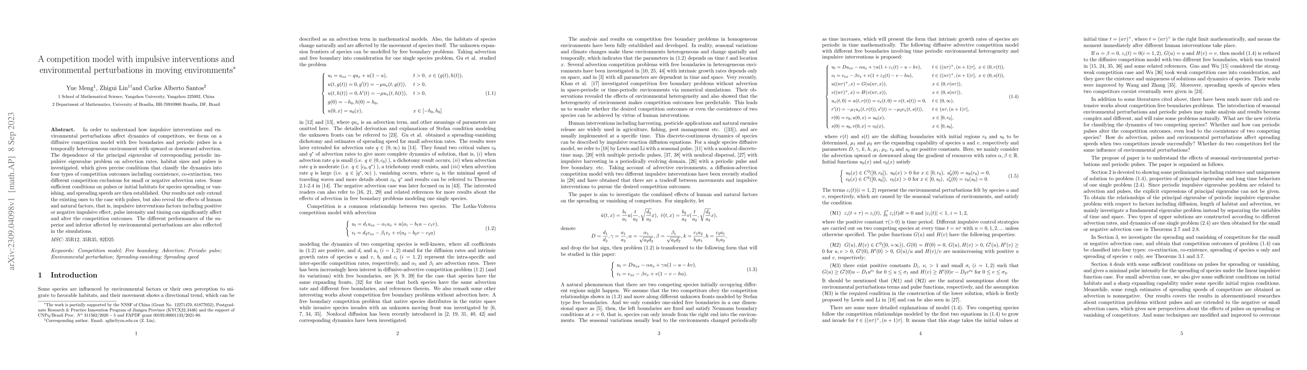 Thumbnail for A competition model with impulsive interventions and environmental
  perturbations in moving environments