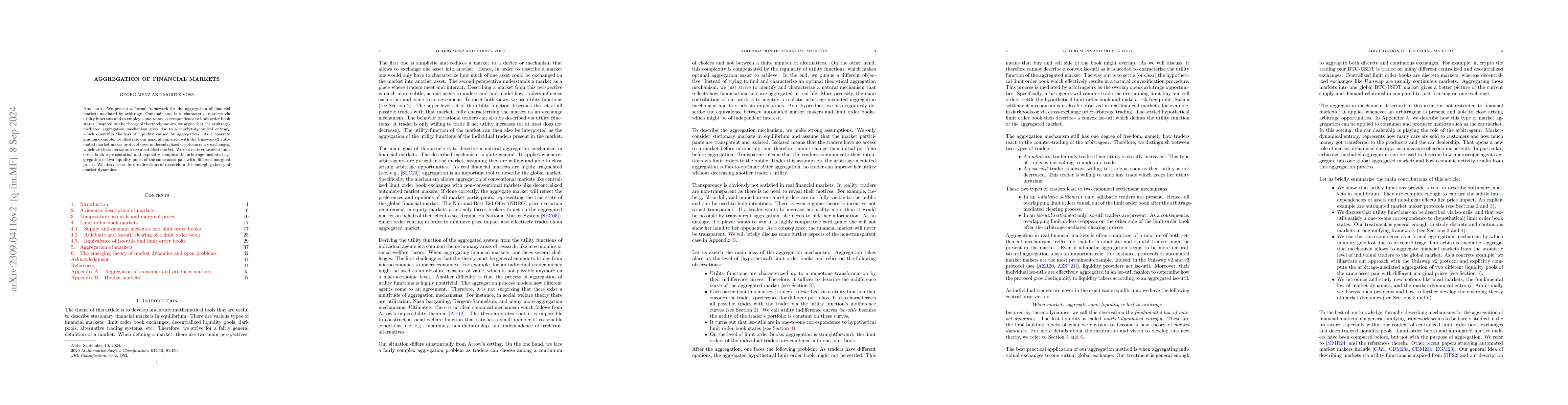 Thumbnail for Aggregation of financial markets