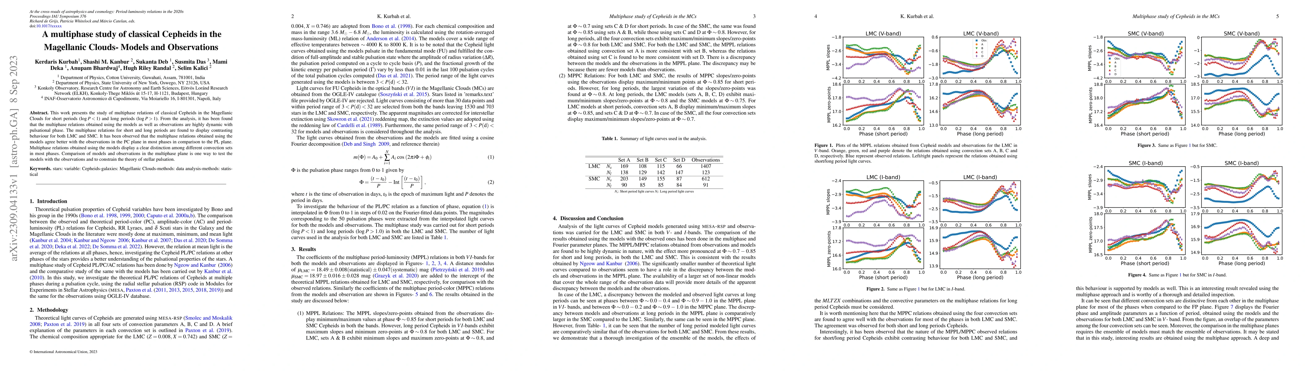 Thumbnail for A multiphase study of classical Cepheids in the Magellanic Clouds-
  Models and Observations