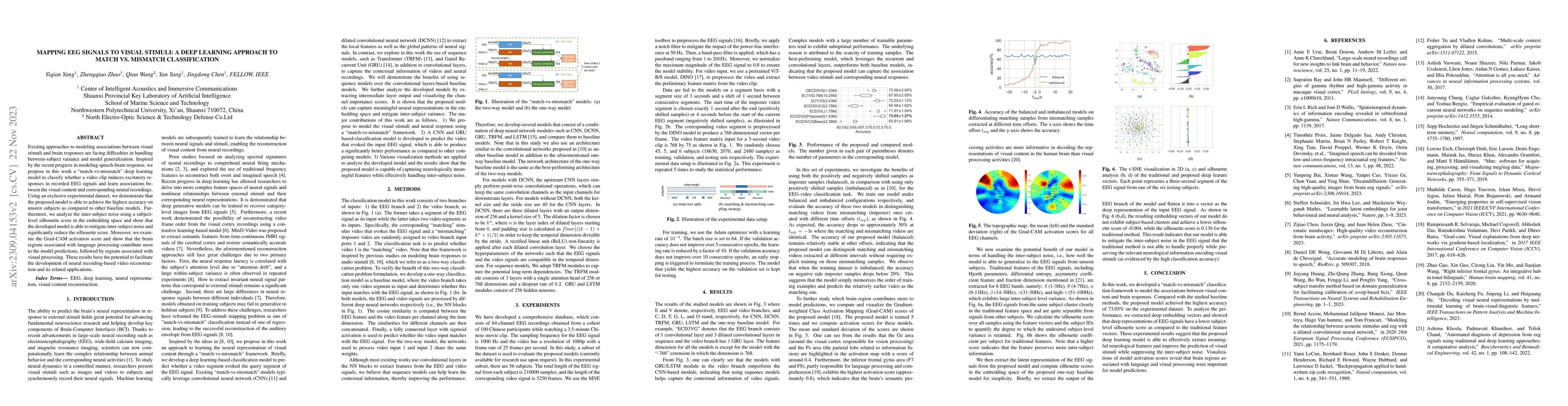Thumbnail for Mapping EEG Signals to Visual Stimuli: A Deep Learning Approach to Match
  vs. Mismatch Classification