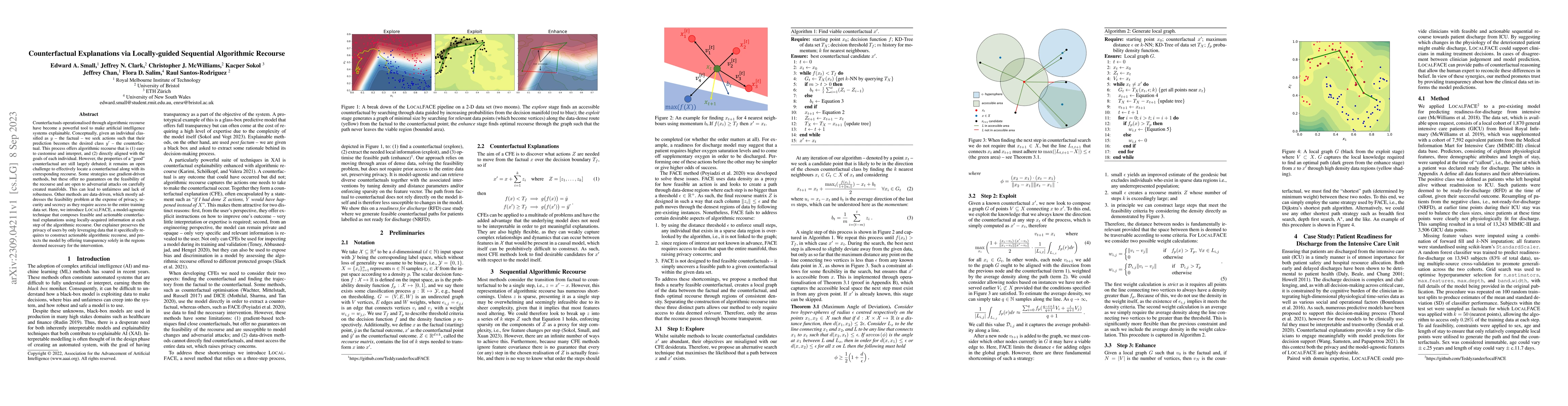 Thumbnail for Counterfactual Explanations via Locally-guided Sequential Algorithmic
  Recourse