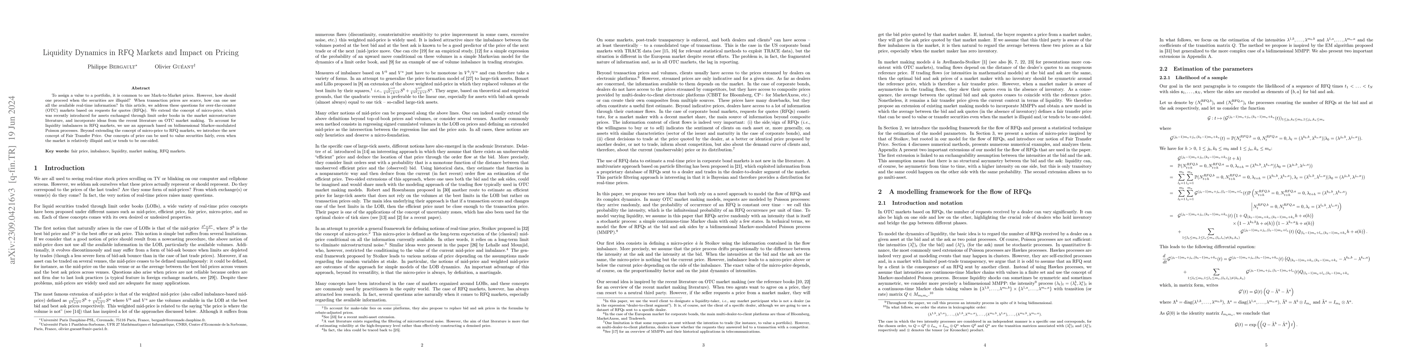 Thumbnail for Liquidity Dynamics in RFQ Markets and Impact on Pricing