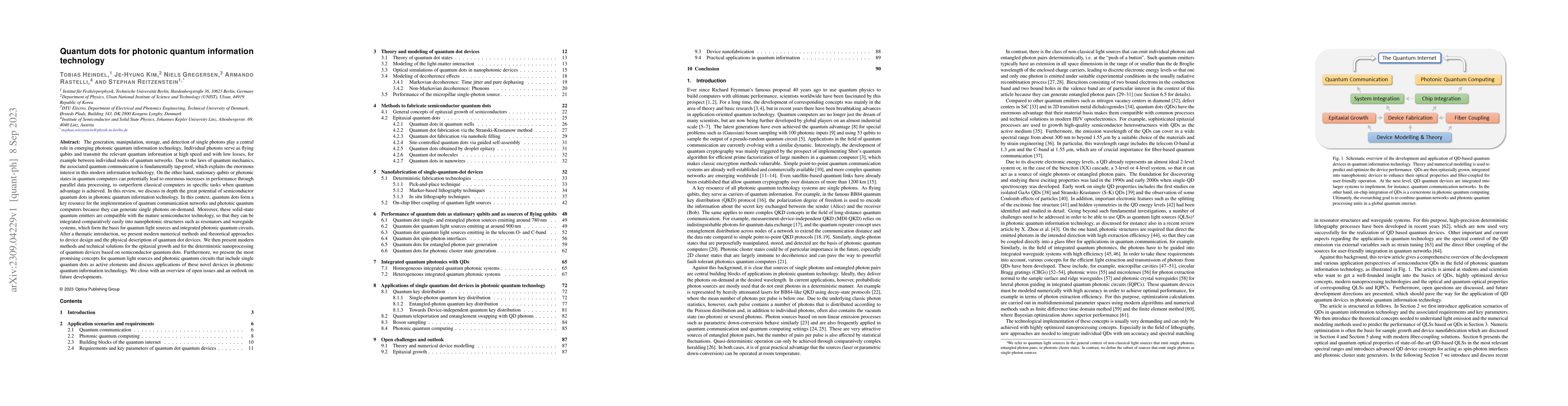 Thumbnail for Quantum dots for photonic quantum information technology
