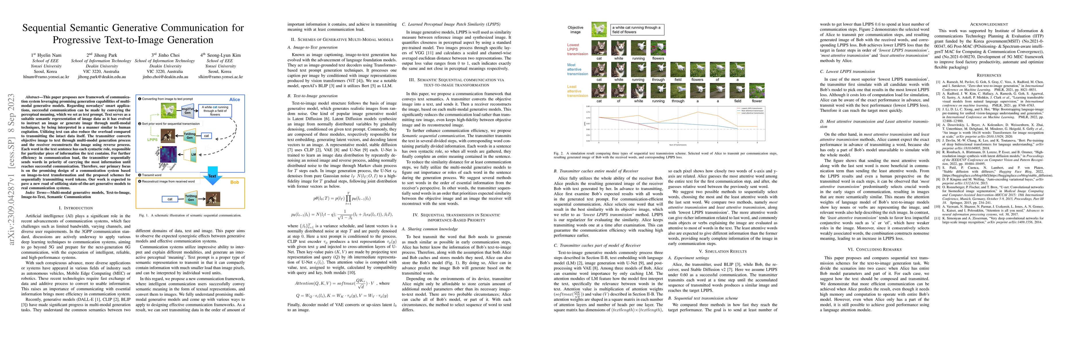 Thumbnail for Sequential Semantic Generative Communication for Progressive
  Text-to-Image Generation