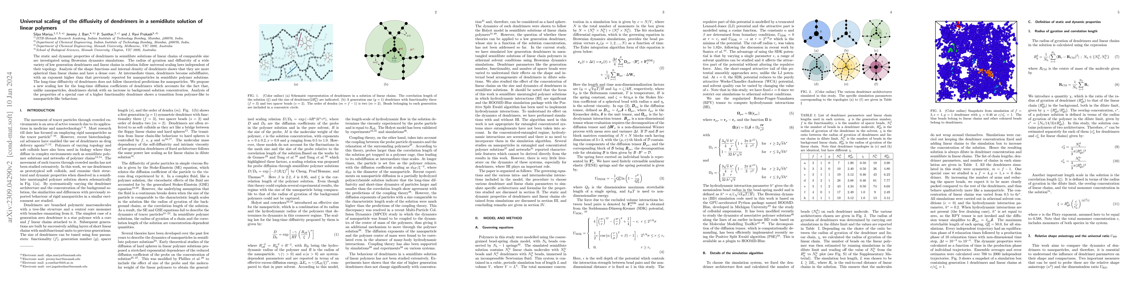 Thumbnail for Universal scaling of the diffusivity of dendrimers in a semidilute
  solution of linear polymers