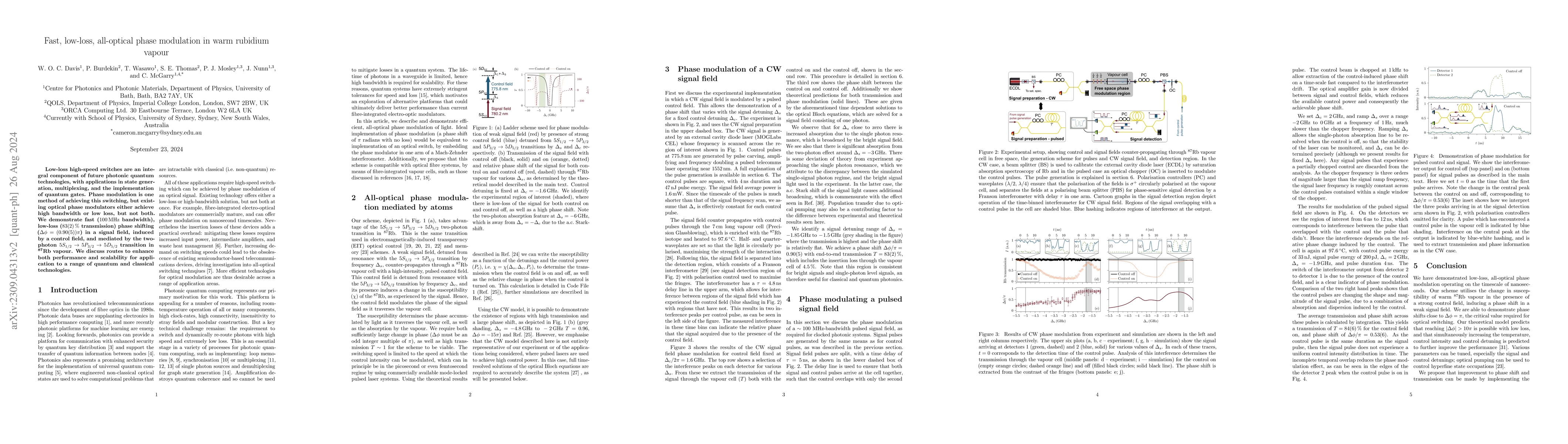 Thumbnail for Fast, low-loss all-optical phase modulation in warm rubidium vapour